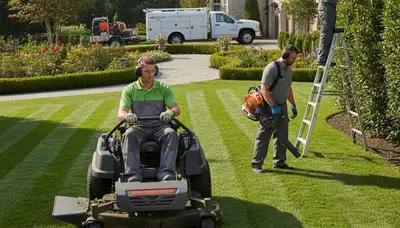 Baton Rouge tree service team providing lawn care and yard maintenance in Baton Rouge, LA