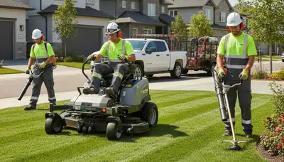 Baton Rouge tree service crew providing safe tree removal and yard cleanup for local homeowners