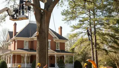 Tree service crew in Baton Rouge, LA providing professional tree removal and trimming