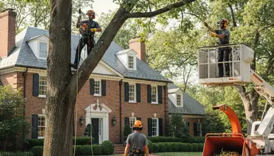 Tree service crew providing professional tree removal in Baton Rouge, LA