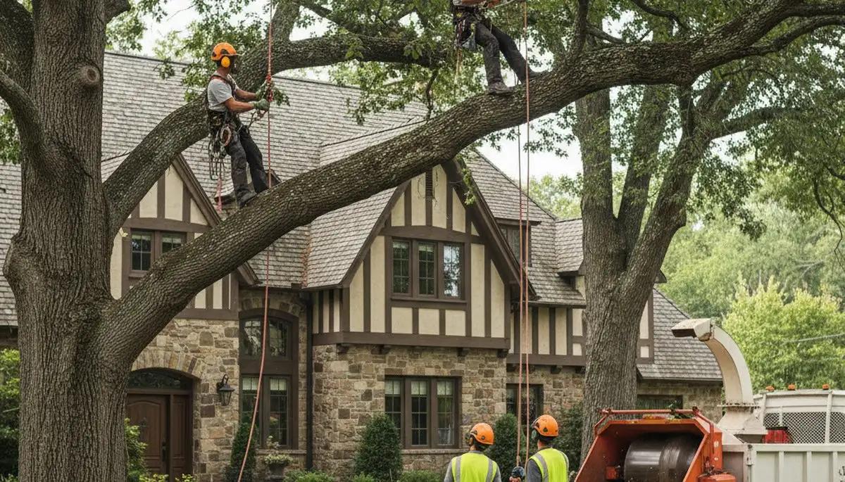 Tree service crew in Baton Rouge, LA providing professional tree removal and trimming