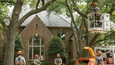 Tree service crew in Baton Rouge, LA providing professional tree removal and care