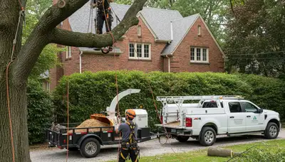 Tree service crew in Baton Rouge, LA providing professional tree removal and trimming services