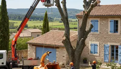 Tree service crew in Baton Rouge, LA providing professional tree removal and cleanup