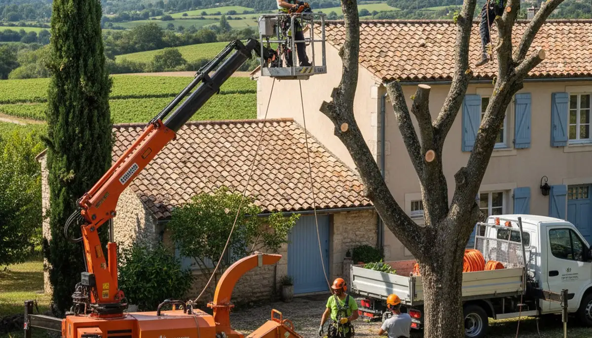 Tree service crew in Baton Rouge, LA providing professional tree removal and trimming services